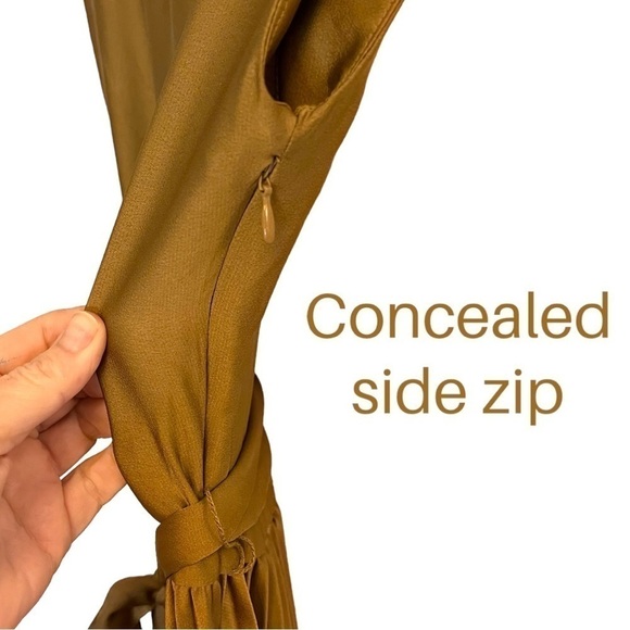 H&M Calf Length Midi Sleeveless Dress with Full & Drapey Plisse Skirt - Picture 10 of 16